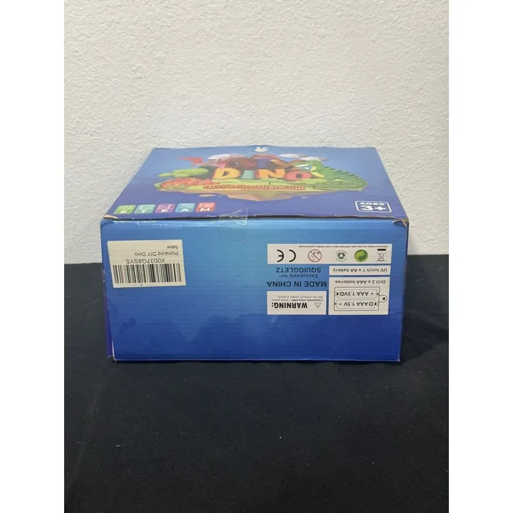 Squiggletz Pomkinz Glow in the Dark STEAM Do-It-Yourself DIY‎ Dino Dinosaur NIB